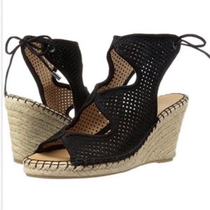 Franco Sarto Nash Suede Espadrille Wedge Sandal